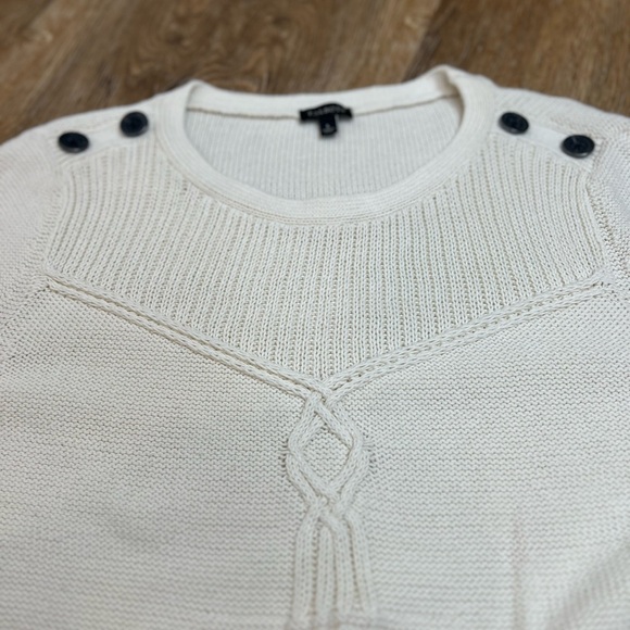 Talbots Anchor Pullover Cream Sweater
Womens Large Buttons Cozy Knit Cotton - Picture 11 of 11